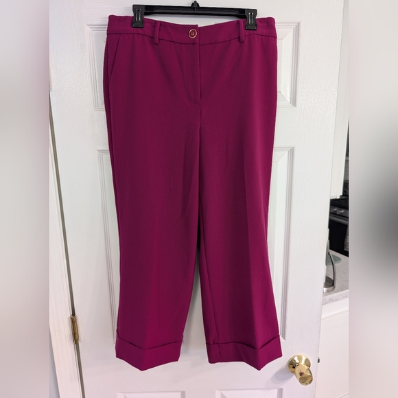 Talbots Pants - Talbots Fuchsia Ankle Pants